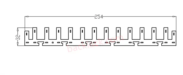 Laminación de encargo del estator del motor linear con el sellado de la precisión de 0002 milímetros