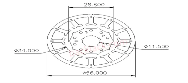 Customized Generator Stator Rotor Progressive Die Motor Precision Block Multifunctional Continuous Die Iron Core Stamping Die