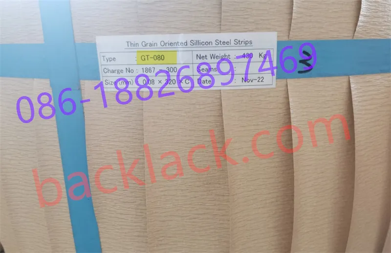 Bobina de acero al silicio ultrafina japonesa Gt-100 Gt-050 Gt-080 Gt-040 de grado 0,10 mm y 0,08 mm disponible