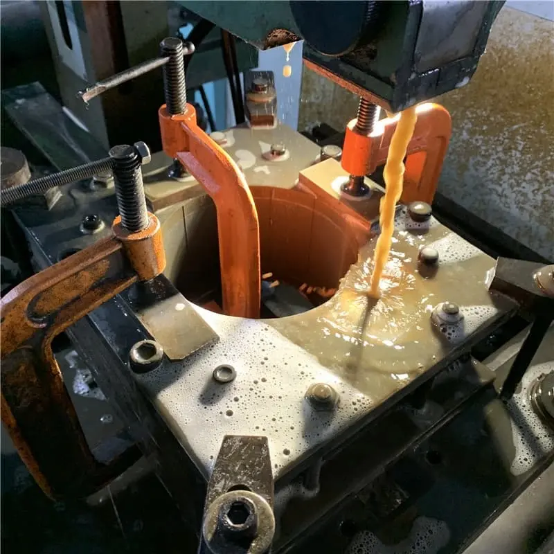 New energy hub direct drive motor iron core rotor wire cutting